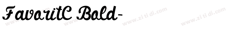 FavoritC Bold字体转换